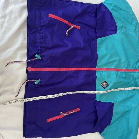 VTG 90s Woolrich Sigmet Gear Color Block Full Zip Nylon Jacket Womens Sz‎ Large - Picture 15 of 15
